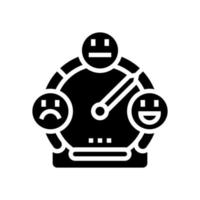 satisfaction quality glyph icon vector illustration