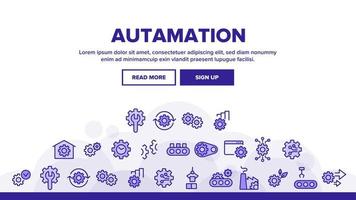 Automation Landing Header Vector