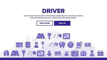 Driver Landing Header Vector