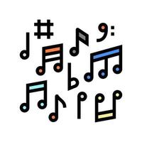 note music color icon vector illustration