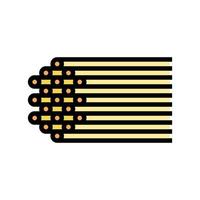 spaghetti pasta color icon vector illustration