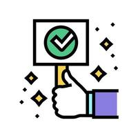 success quality color icon vector illustration