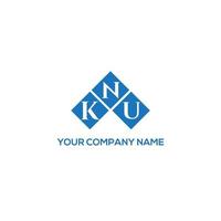 KNU creative initials letter logo concept. KNU letter design.KNU letter logo design on WHITE background. KNU creative initials letter logo concept. KNU letter design. vector