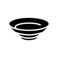 noodle bowl glyph icon vector illustration