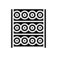 wine rack glyph icon vector illustration