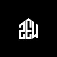 diseño de letras zew. diseño de logotipo de letras zew sobre fondo negro. concepto de logotipo de letra inicial creativa zew. diseño de letras zew. diseño de logotipo de letras zew sobre fondo negro. z vector
