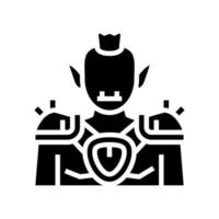 goblin fairy tale glyph icon vector illustration