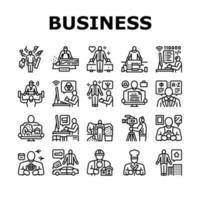 Small Business Worker Occupation Icons Set Vector