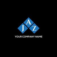 diseño de logotipo de letra jaz sobre fondo negro. concepto de logotipo de letra de iniciales creativas de jaz. diseño de letras jaz. vector