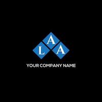 LAA letter design.LAA letter logo design on BLACK background. LAA creative initials letter logo concept. LAA letter design.LAA letter logo design on BLACK background. L vector