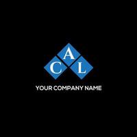 CAL letter logo design on BLACK background. CAL creative initials letter logo concept. CAL letter design. vector