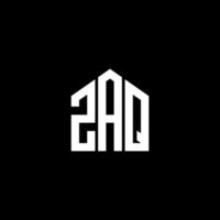 ZAQ letter logo design on BLACK background. ZAQ creative initials letter logo concept. ZAQ letter design. vector