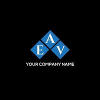 EAV letter logo design on BLACK background. EAV creative initials letter logo concept. EAV letter design. vector
