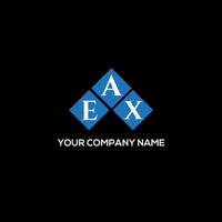 EAX letter logo design on BLACK background. EAX creative initials letter logo concept. EAX letter design. vector