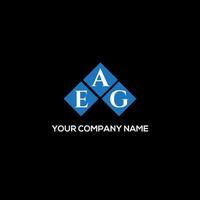 EAG letter logo design on BLACK background. EAG creative initials letter logo concept. EAG letter design. vector