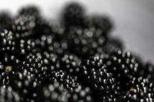 Blackberries In A Bowl Macro photo