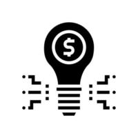 investment idea glyph icon vector isolated illustration