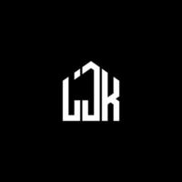 LJK letter design.LJK letter logo design on BLACK background. LJK creative initials letter logo concept. LJK letter design.LJK letter logo design on BLACK background. L vector