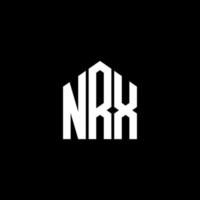 NRX letter design.NRX letter logo design on BLACK background. NRX creative initials letter logo concept. NRX letter design.NRX letter logo design on BLACK background. N vector