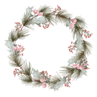 Christmas wreath watercolor png