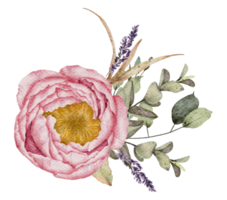 Blumenstrauß Aquarell Hochzeitsblume png