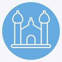 Icon Synagogue. suitable for education symbol. blue eyes style. simple design editable. design template vector. simple illustration vector