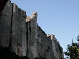 Views of Montserrat mountain to the north of Barcelona city. photo