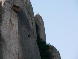 Rocks of the Montserrat mountain north of Barcelona city photo