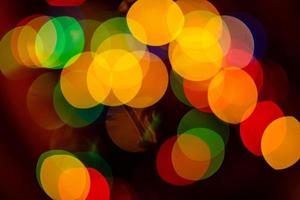 multi-colored bokeh on a black background new photo
