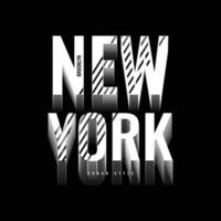 diseño de camisetas y prendas de vestir de nueva york brooklyn vector