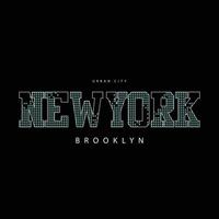 diseño de camiseta de vector de tipografía de ciudad de nueva york