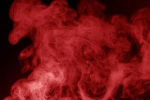 fondo abstracto de humo rojo foto
