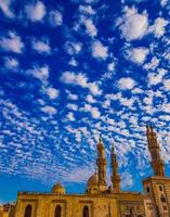 mezquita al-azhar en el cairo, egipto foto