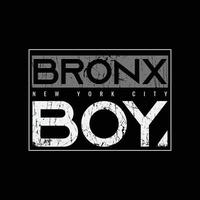 diseño de camisetas y prendas del bronx vector