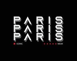 Paris illustration typography. perfect for t shirt design vector