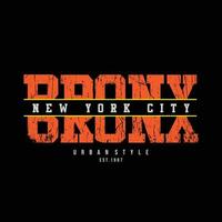 tipografía de ilustración de brooklyn de nueva york. perfecto para el diseño de camisetas vector