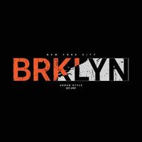 New york Brooklyn t-shirt and apparel design vector