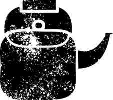 distressed symbol kettle pot vector