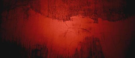 Dark red Wall Texture Background. Halloween background scary. Red and Black grunge background with scratches photo