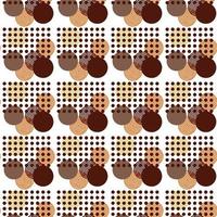 abstract pattern of geometric shapes autumn colors circles dots randomly arranged vector