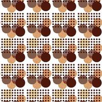 abstract pattern of geometric shapes autumn colors circles dots randomly arranged vector