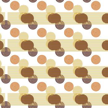 abstract pattern of geometric shapes autumn colors lines circles strokes randomly arranged vector