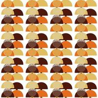 abstract pattern of geometric shapes circles semicircles autumn colors vector