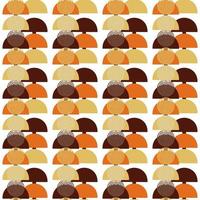 abstract pattern of geometric shapes circles semicircles autumn colors vector