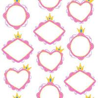 Princess frame pattern.eps vector