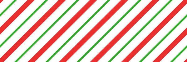 Christmas candy cane striped seamless pattern. Christmas candycane background with red and green stripes. Peppermint caramel diagonal print. Xmas traditional wrapping texture. Vector illustration