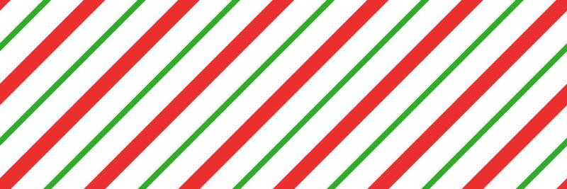 Christmas candy cane striped seamless pattern. Christmas candycane background with red and green stripes. Peppermint caramel diagonal print. Xmas traditional wrapping texture. Vector illustration