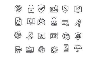 biometric icons vector design