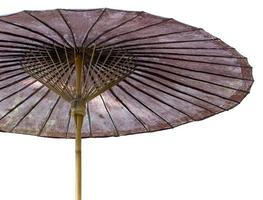 Umbrella isolated on white with clipping path photo