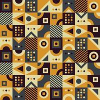 colorful geometric shape mosaic background vector